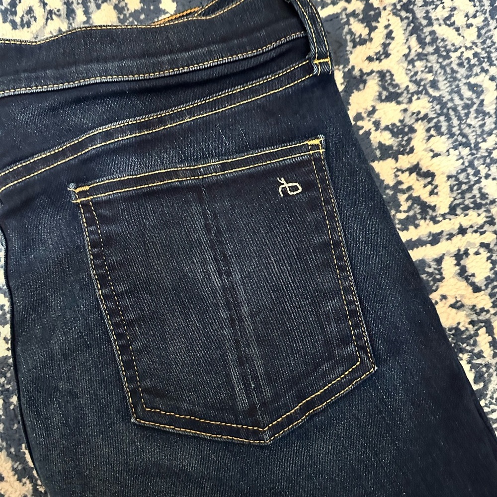 Rag & Bone Dark Indigo Straight Leg Jeans